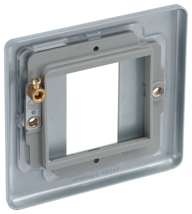BG MC5EMS1 Metal Clad 1G Euro Module Plate - westbasedirect.com