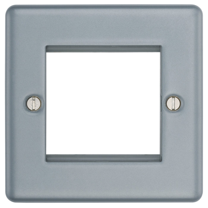 BG MC5EMS2 Metal Clad 2G Euro Module Plate - westbasedirect.com