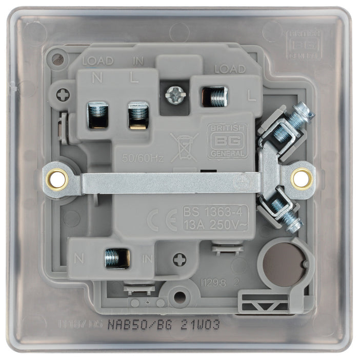 BG NAB50 Nexus Metal Switched Spur 13A - Antique Brass - westbasedirect.com