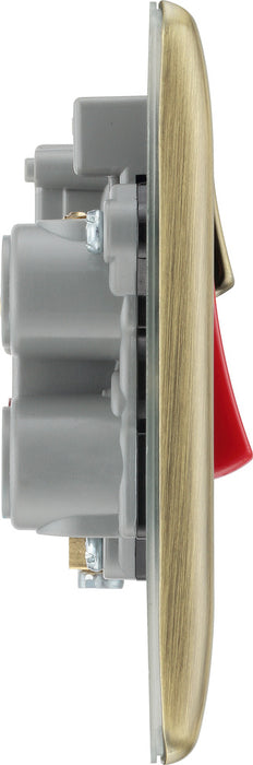 BG NAB70B Nexus Metal DP Cooker +Socket+Neon /Black - Antique Brass - westbasedirect.com