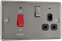 BG NBI70B Nexus Metal DP Cooker +Socket+Neon /Black - Brushed Iridium