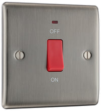BG NBI74 Nexus Metal 45A DP Single Plate + Neon - Brushed Iridium