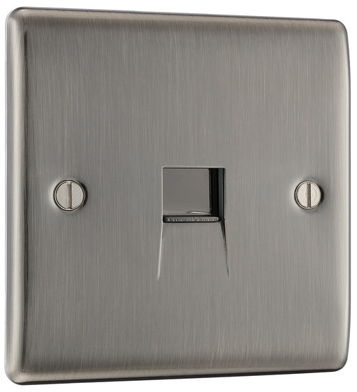 BG NBIBTM1 Nexus Metal Master Telephone Socket - Brushed Iridium - westbasedirect.com