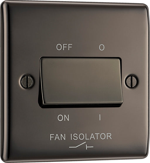BG NBN15 Nexus Metal Fan Isolator Switch TP 10A - Black Nickel - westbasedirect.com