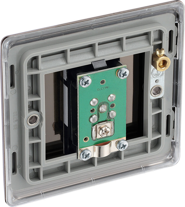 BG NBN64 Nexus Metal 1 Gang Satellite Socket - Black Nickel - westbasedirect.com