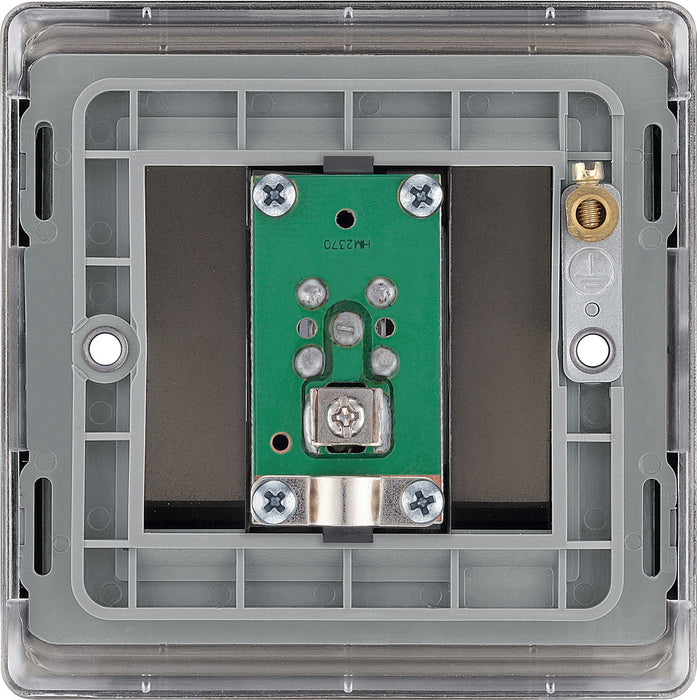 BG NBN64 Nexus Metal 1 Gang Satellite Socket - Black Nickel - westbasedirect.com
