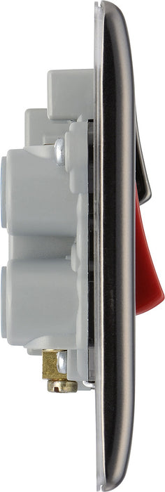 BG NBN70B Nexus Metal DP Cooker Unit + Socket & Neon - Black Insert - Black Nickel - westbasedirect.com