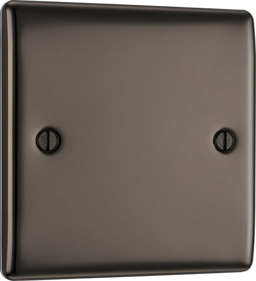 BG NBN94 Nexus Metal Single Blanking Plate - Black Nickel - westbasedirect.com