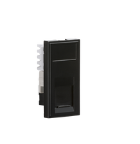 Knightsbridge NETCAT5BK UTP CAT5e RJ45 Outlet Module 25x50mm - Black