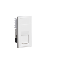 Knightsbridge NETCAT5WH UTP CAT5e RJ45 Outlet Module 25x50mm - White