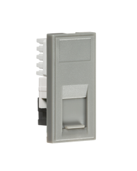 Knightsbridge NETCAT6GY UTP CAT6 RJ45 Outlet Module 25x50mm - Grey