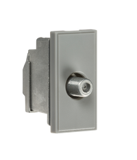 Knightsbridge NETSATSGY Screened SAT TV Outlet Module 25x50mm - Grey