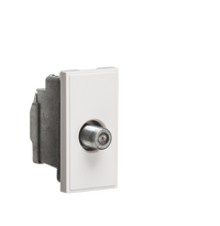 Knightsbridge NETSATSWH Screened SAT TV Outlet Module 25x50mm - White