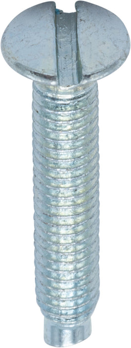 BG NFS19/10 M3.5 x 19mm Raised Head Screws (10 Pack) - Brushed Steel - westbasedirect.com