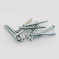 BG NFS38/10 M3.5 x 38mm Raised Head Screws (10 Pack) - Brushed Steel