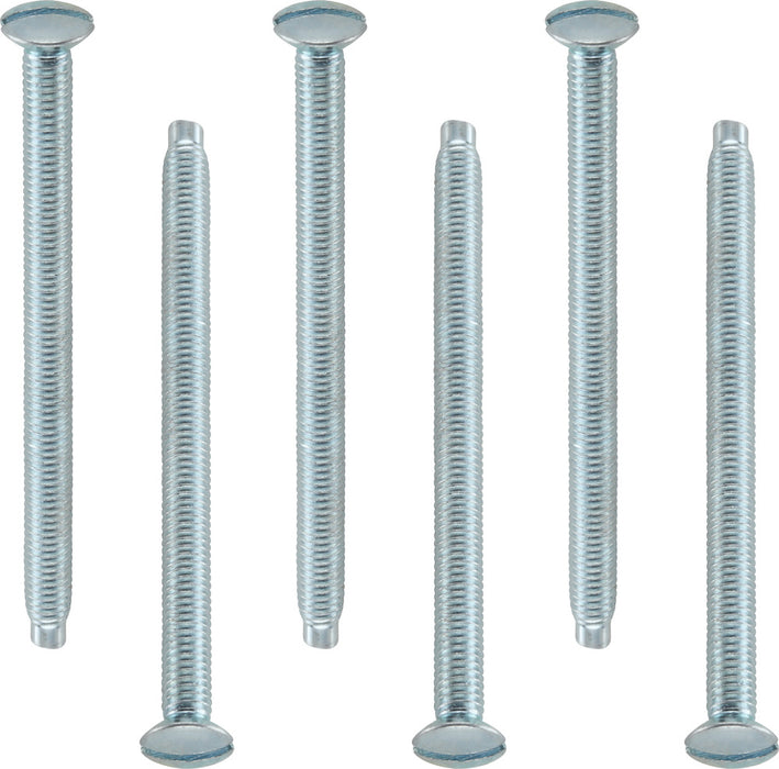 BG NFS50/10 M3.5 x 50mm Raised Head Screws (10 Pack) - Brushed Steel - westbasedirect.com