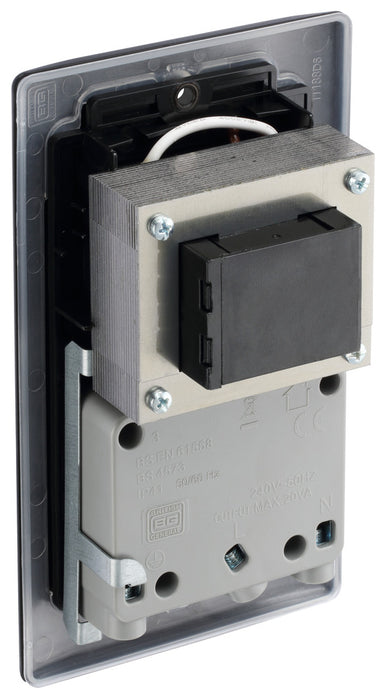 BG NMB20B Nexus Metal Dual Voltage Shaver Socket/Black - Matt Black - westbasedirect.com
