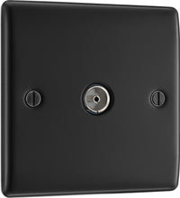 BG NMB60 Nexus Metal TV Aerial Socket - Matt Black