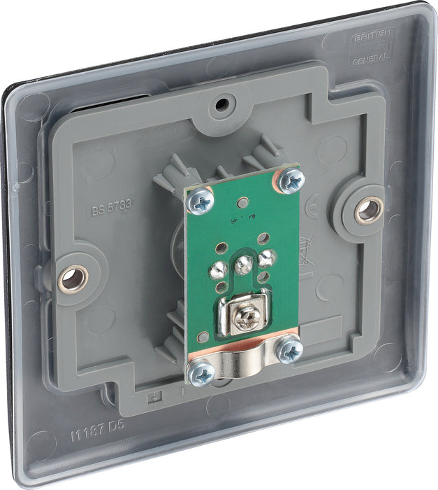 BG NMB60 Nexus Metal TV Aerial Socket - Matt Black - westbasedirect.com