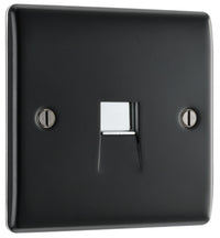 BG NMBBTS1 Nexus Metal Slave Telephone Socket - Matt Black