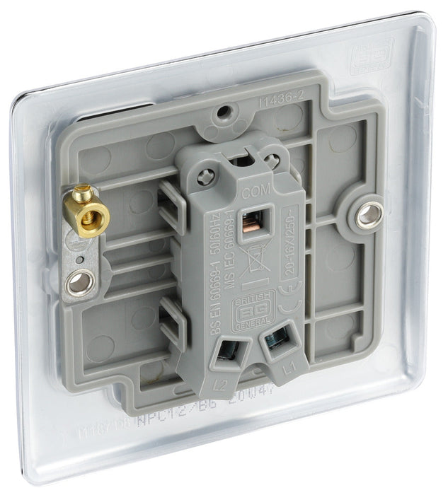 BG NPC12 Nexus Metal Single Light Switch 10A - Polished Chrome (10 Pack) - westbasedirect.com