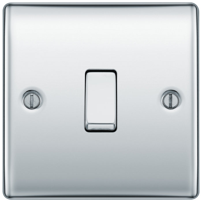 BG NPC13 Nexus Metal Intermediate Light Switch 10A - Polished Chrome - westbasedirect.com