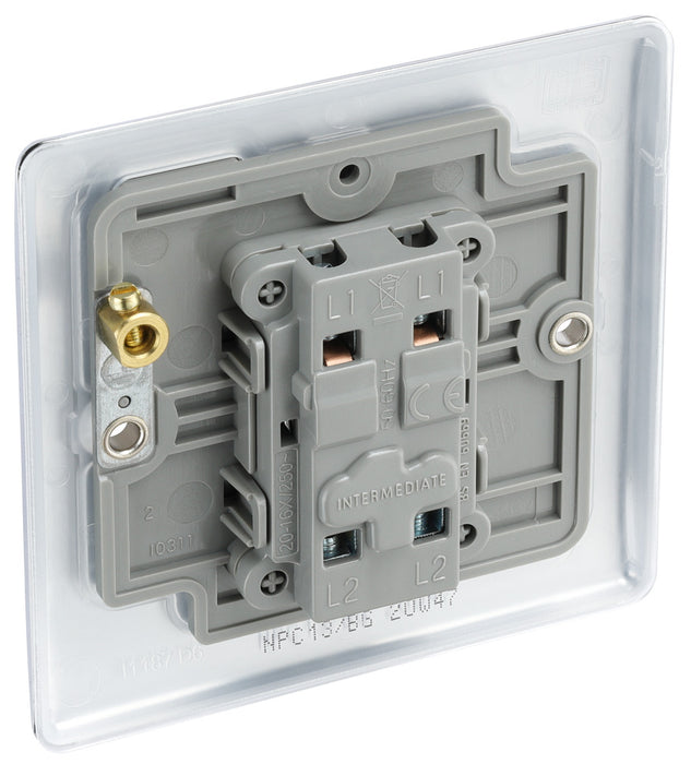 BG NPC13 Nexus Metal Intermediate Light Switch 10A - Polished Chrome - westbasedirect.com