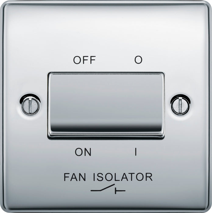 BG NPC15 Nexus Metal Fan Isolator Switch TP 10A - Polished Chrome - westbasedirect.com