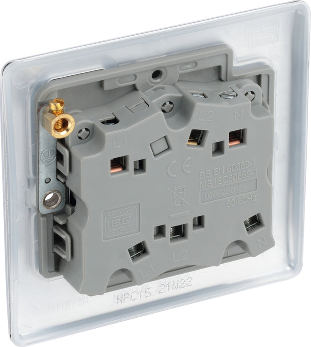 BG NPC15 Nexus Metal Fan Isolator Switch TP 10A - Polished Chrome - westbasedirect.com