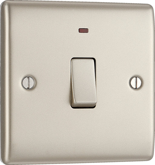 BG NPR31 Nexus Metal 20A DP Switch + Neon - Pearl Nickel - westbasedirect.com