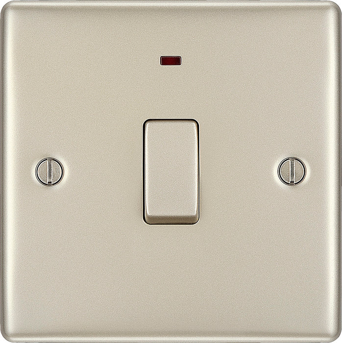 BG NPR31 Nexus Metal 20A DP Switch + Neon - Pearl Nickel - westbasedirect.com