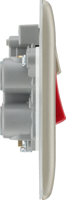 BG NPR70W Nexus Metal DP Cooker +Socket+Neon /White - Pearl Nickel - westbasedirect.com