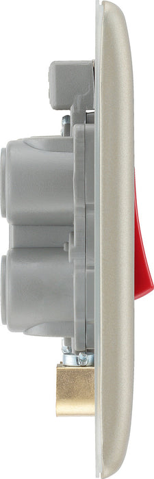 BG NPR74 Nexus Metal 45A DP Single Plate + Neon - Pearl Nickel - westbasedirect.com