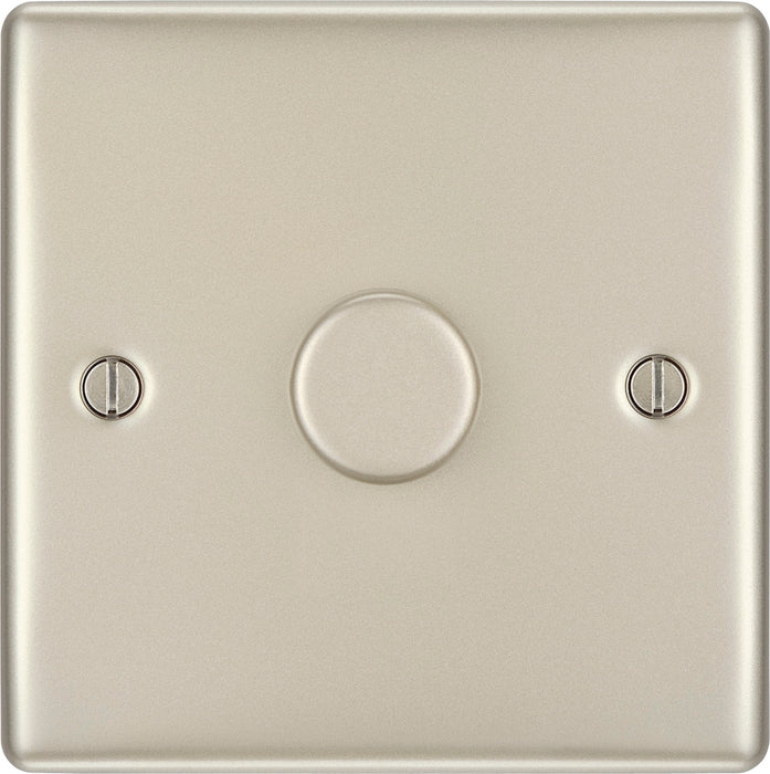 BG NPR81 Nexus Metal 2-Way Single Trailing Edge Dimmer Push On/Off - Pearl Nickel - westbasedirect.com