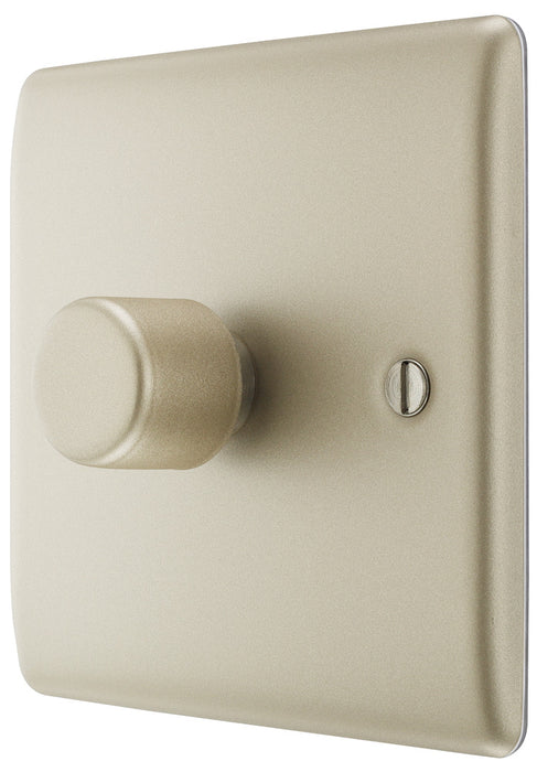 BG NPR81 Nexus Metal 2-Way Single Trailing Edge Dimmer Push On/Off - Pearl Nickel - westbasedirect.com