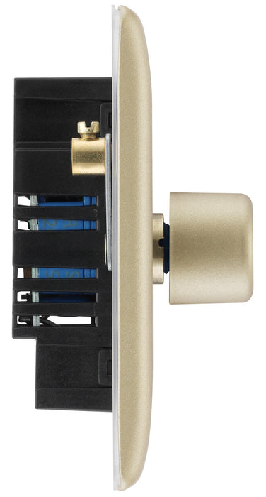 BG NPR81 Nexus Metal 2-Way Single Trailing Edge Dimmer Push On/Off - Pearl Nickel - westbasedirect.com