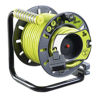 Masterplug OMU2513FL3IP PRO-XT 1x IP54 Socket 25+3m 13A Reverse Reel + Pull Out Socket