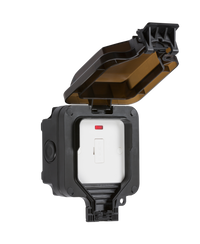 Knightsbridge OP6N Weatherproof IP66 13A Fused Spur Unit + Neon
