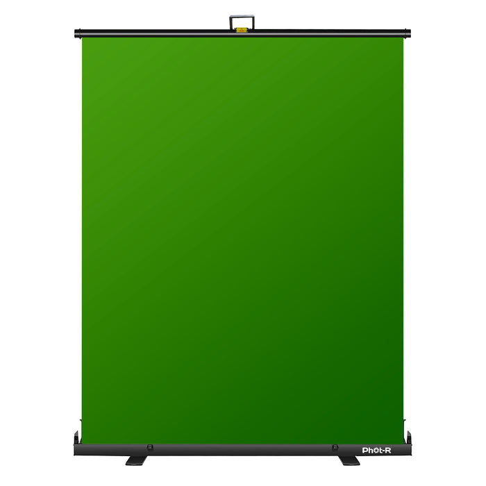 Phot-R Portable Retractable Backdrop 168x200 Green - westbasedirect.com