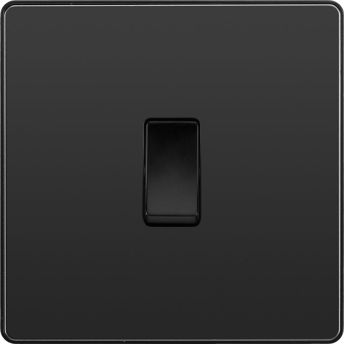 BG Evolve PCDBC12B 20A 16AX 2 Way Single Light Switch - Black Chrome (Black) - westbasedirect.com