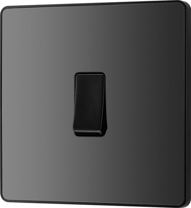 BG Evolve PCDBC12B 20A 16AX 2 Way Single Light Switch - Black Chrome (Black) - westbasedirect.com