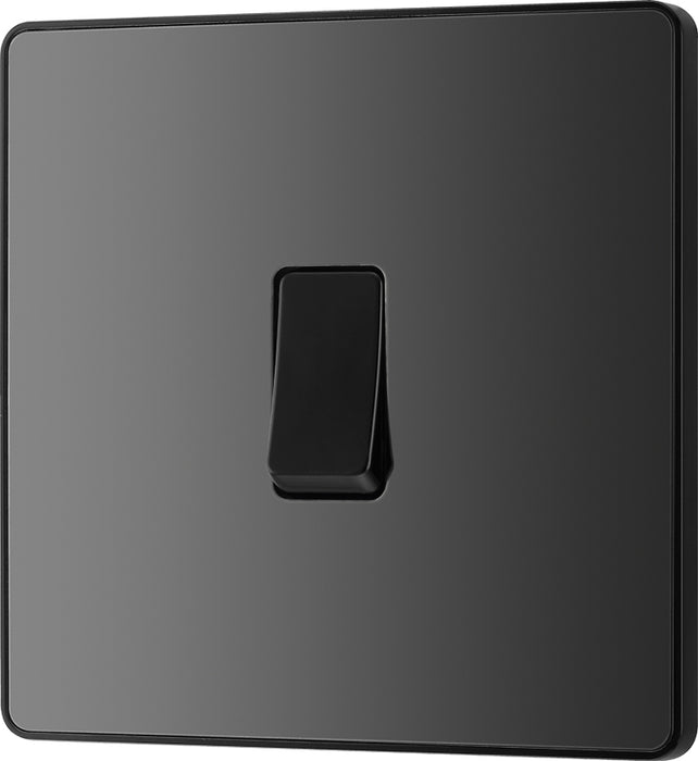 BG Evolve PCDBC13B 20A 16AX Single Intermediate Light Switch - Black Chrome (Black) - westbasedirect.com