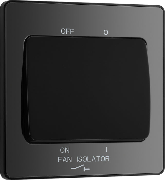 BG Evolve PCDBC15B 10A Triple Pole Fan Isolator Switch - Black Chrome (Black) - westbasedirect.com