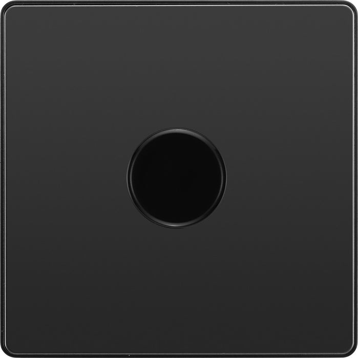 BG Evolve PCDBC81B 2-Way Trailing Edge LED 200W Single Dimmer Switch Push On/Off - Black Chrome (Black) - westbasedirect.com