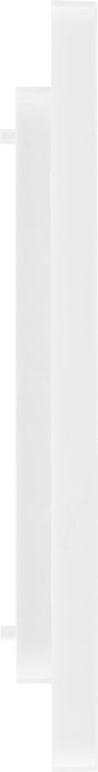 BG Evolve PCDBSEMR4W Quadruple Rectangular Front Plate (100 x 50) - Brushed Steel (White) - westbasedirect.com