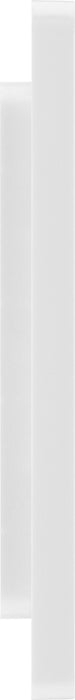 BG Evolve PCDBSEMS1W Single Euro Module Front Plate (25 x 50) - Brushed Steel (White) - westbasedirect.com