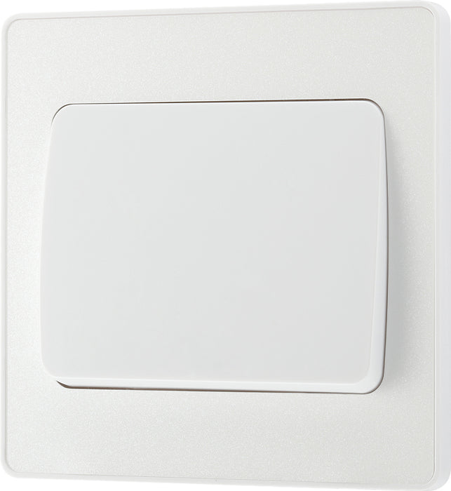 BG Evolve PCDCL12WW 20A 16AX 2 Way Single Light Switch, Wide Rocker - Pearlescent White (White) - westbasedirect.com