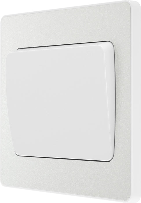 BG Evolve PCDCL12WW 20A 16AX 2 Way Single Light Switch, Wide Rocker - Pearlescent White (White) - westbasedirect.com