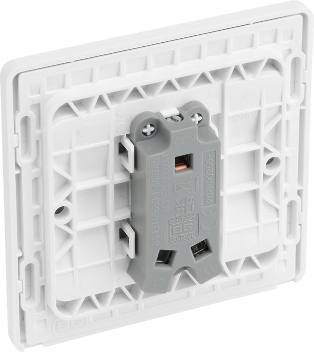 BG Evolve PCDCL12W 20A 16AX 2 Way Single Light Switch - Pearlescent White (White) (5 Pack) - westbasedirect.com