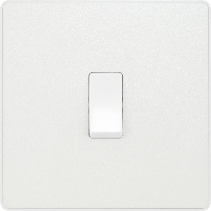 BG Evolve PCDCL13W 20A 16AX Single Intermediate Light Switch - Pearlescent White (White) - westbasedirect.com